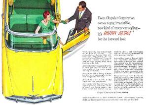 *1955 year. automobile advertisement Chrysler CHRYSLER