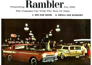 ◆1959年の自動車広告　ランブラー　RAMBLER　AMC