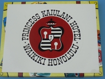 ▽▼68301▼▽＜LE*トラベルステッカー＞ALOHA HAWAIIAN*PRINCESS KAIULANI HOTEL_画像1