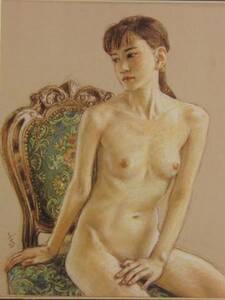 Art hand Auction Сёго Такацука, Красивая женщина рисует, Из редких произведений искусства, B18 с новым ковриком для рамы, рисование, картина маслом, портрет