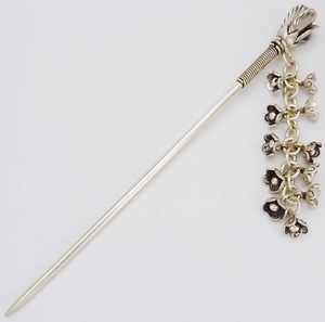 * Curren group silver ornamental hairpin flower hair ornament *[09nk01]