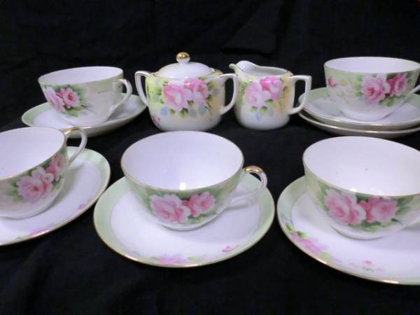 再値下!1912オールドノリタケカップ&ソーサー5客&他12点セット