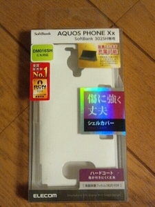 AQUOS PHONE Xx 302SH用 シェルカバー ホワイト PS-SH302PVWH