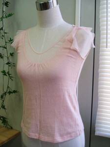 * Rebecca Taylor *chu-ru sleeve dot pastel T-shirt Cami 