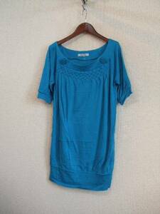 JAYRO blue 7 minute sleeve cut and sewn tunic (USED)12815②