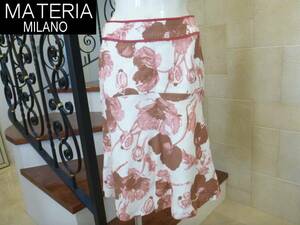  новый товар MATERIA Materia milano 38 цветочный принт юбка 