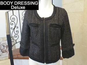  Body Dressing Deluxe 38 black tweed no color jacket M corresponding 