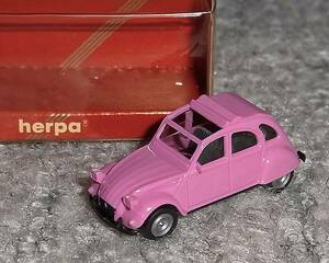 1/87 Citroen 2CV pink interior black Citroen