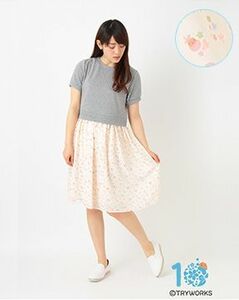 カピバラさん×earth コラボ ドッキングワンピース アイボリー 新品 earth music&ecology アースコラボ　