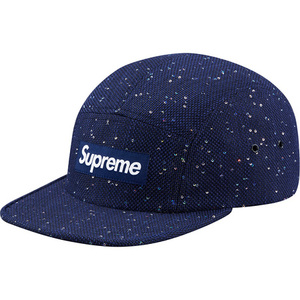 希少★新品本物【NAVY】★Sequins Camp Cap Box シークイン キャンプ シュプリーム 正規店購入 激レアモデル 限定品 Supreme 2016A/W