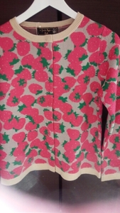  Franche Lippee M size strawberry. cardigan 