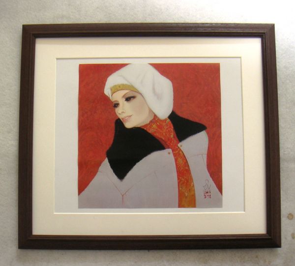 ◆Sentaro Iwata Coat Offset reproduction, wooden frame, Buy it now◆, painting, Japanese painting, person, Bodhisattva