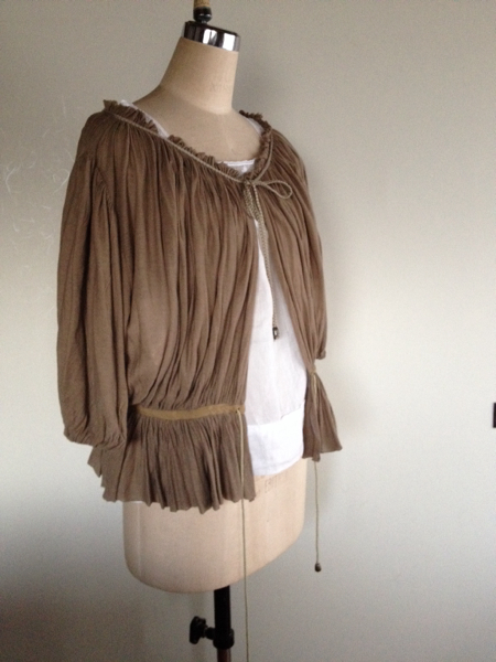 MHL. TWISTED COTTON LINEN 595-3263502 セーターニット 23SS カーキ エムエイチエル 5-0404M 250833 MARGARET HOWELL（マーガレットハウエル）の「TWISTED COTTON