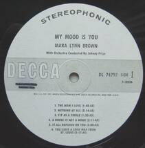 ◆ MARA LYNN BROWN / My Mood is You ◆ Decca DL-74797 (promo) ◆_画像3