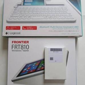 ★新品★FRONTIER MS Office付 Winタブ FRT810★Logicool キーボード K480WH
