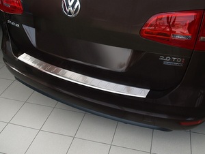 2010- VW シャラン リア　バンパー プロテクター バンパーガード /　リア ゲート ガード トリム プレート ガーニッシュ シル スポイラー