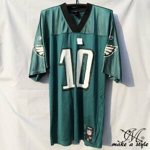 NFL フットボールシャツ Eagles JACKSON グリーン REEBOK M 686