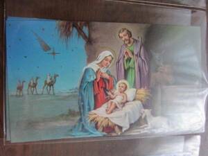 Art hand Auction 图片042 基督教绘画圣诞贺卡, 古董, 收藏, 印刷材料, 其他的