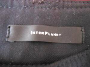 ★INTER PLANET レディース　パンツ 黒 サイズ３６