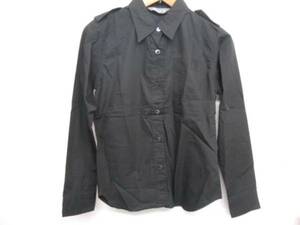 オゾック　黒 長袖シャツ　綿１００％　　【３８】