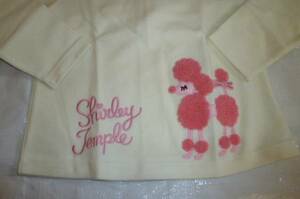  tag equipped Shirley Temple poodle sweatshirt 110cm