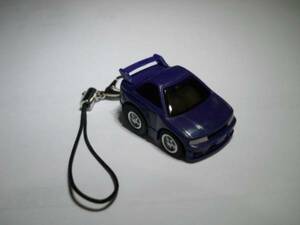 携帯ストラップ 日産 スカイライン GT-R 紫 R33 マスコット アクセサリー