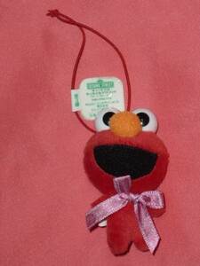  ultra rare! Sesame Street Elmo string attaching soft toy ( not for sale )*