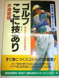 ★希少 単行本　ゴルフ ここに技(テク)あり　芹沢信雄　【即決】