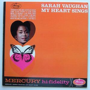 ◆ SARAH VAUGHAN / My Heart Sings ◆ Mercury MG-20617 (black:dg) ◆
