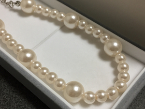  fake pearl long necklace [ inspection / pearl ]