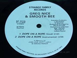 ★☆Greg Nice & Smooth Bee「Dope On A Rope」☆★