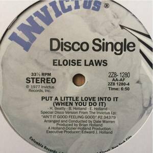 12' Eloise Laws-Love Goes Deeper Than That/Put a Little Lv