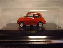 サンクス　京商　フィアット　fiat　500F＜オレンジ＞　1/64_画像1