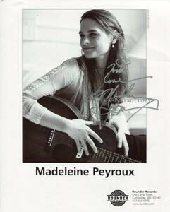 Madeleine Peyroux　マドリン・ペルー サイン　フォト