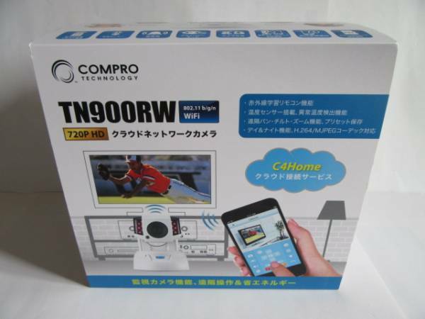 新品★パン／チルト機能搭載ネットワークカメラ★Compro TN900RW