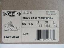 ★新同★KEEN★BRYCE MID WP 1010147★Brown メンズ 25.5cm_画像2