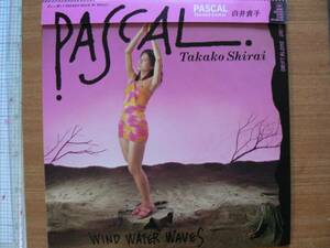 【ＬＰ超希少超名曲・超美音】ＰＡＳＣＡＬ／白井貴子(神奈川県藤沢市出身)★１９８３年購入・胸・脚フェチ(大好き男ですワキイイネ)洗浄済