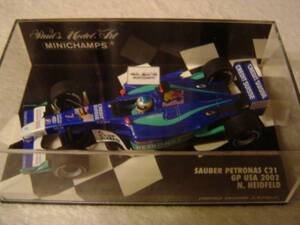 1/43 MINICHAMPS 2002年アメリカGP ザウバーペトロナスC21 N・ハイドフェルド