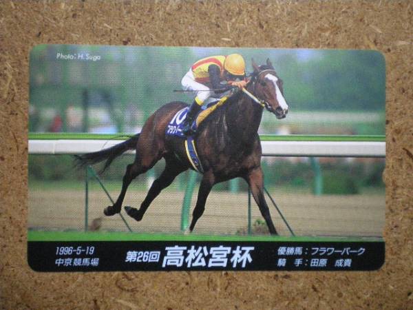 I1644・フラワーパーク　競馬 テレカ