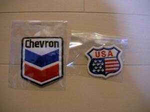 Chevron　USA　ワッペン　2枚　新品未使用　送料120円