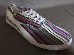 ☆海外限定 マリン系ストライプ柄 VANS AUTHENTIC LO PRO 27.5㌢