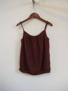 Nanashi tea dot knitted camisole (USED)111314