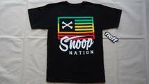 neff Snoop Nation Tee 黒 S ラスタ %off スノーボード ネフ スヌープ・ドギードック Tシャツ レターパックライト_画像1