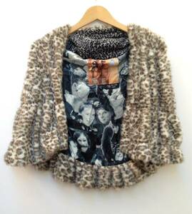  leopard print Leo pa pattern fur Short cape VIA BUS STOP buy animal pattern 