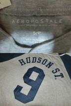 【AEROPOSTALE】NY HUDSON ST.刺繍ベースボール型半袖シャツUS M_画像3