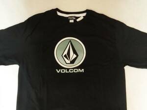 USA購入【Volcom】シンプルなSTONEロゴプリントTシャツUS S 黒