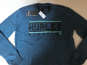 USA購入【Hurley】裏起毛 ロゴプリントスウェットトレーナーUS L