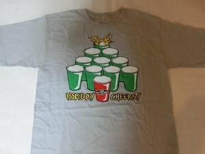 ☆USA購入 アメカジ【Vans】バンズ【BeerPong】イラストT US S灰