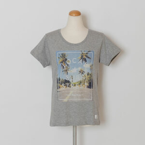 即決★新品♪ハレイワ HALEIWA PALM TREE サーフ 半袖Tシャツ トップグレー　