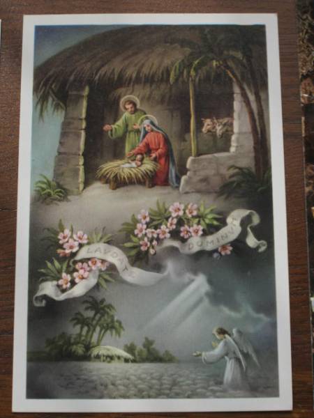 Picture 242 Christian Painting Christmas Card, antique, collection, Printed materials, others